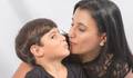 Mãe e Filho de Ensaio de família