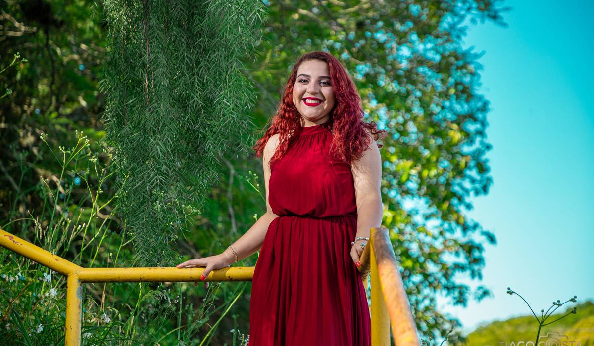 Ensaio debutante de Gabriela