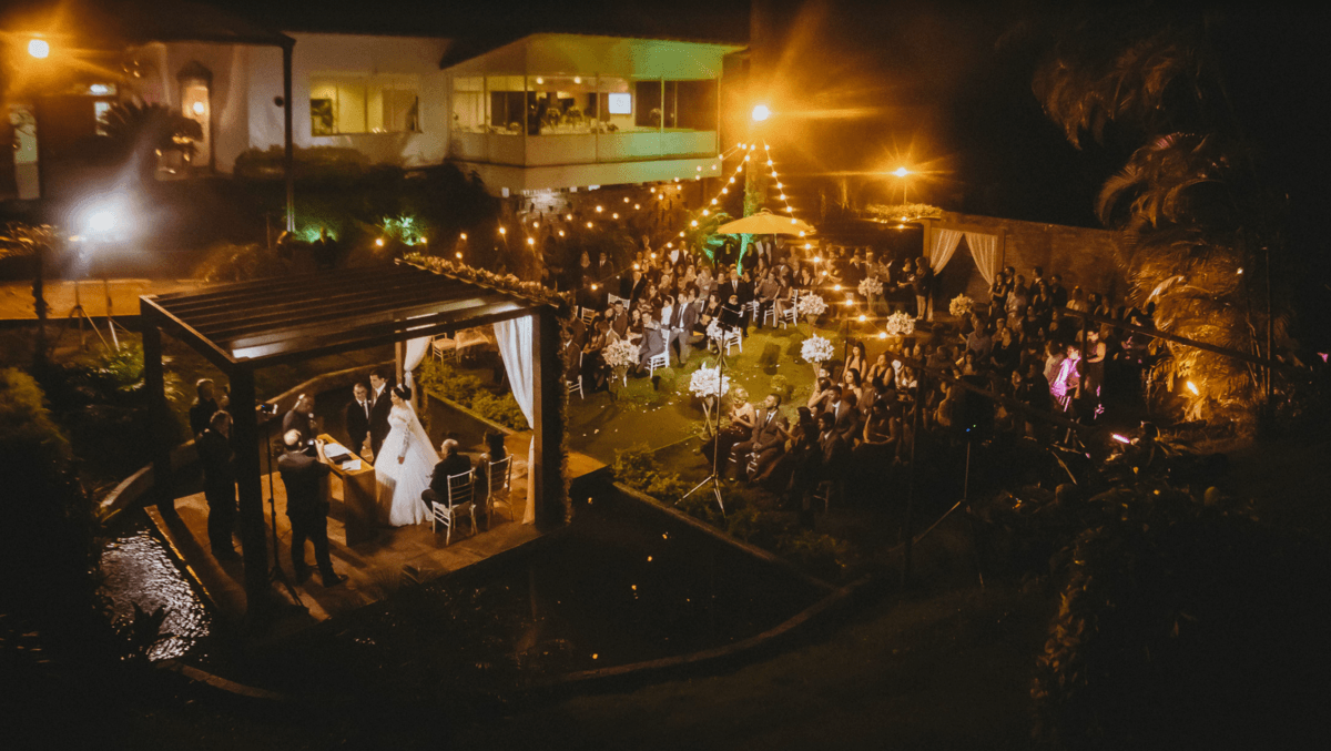 varal de luzes casamento à noite rio de janeiro