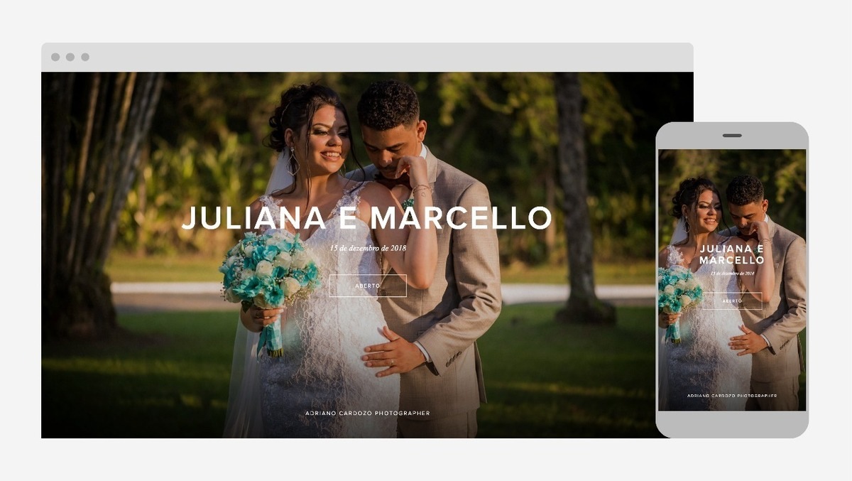 seleção de imagens de casamento