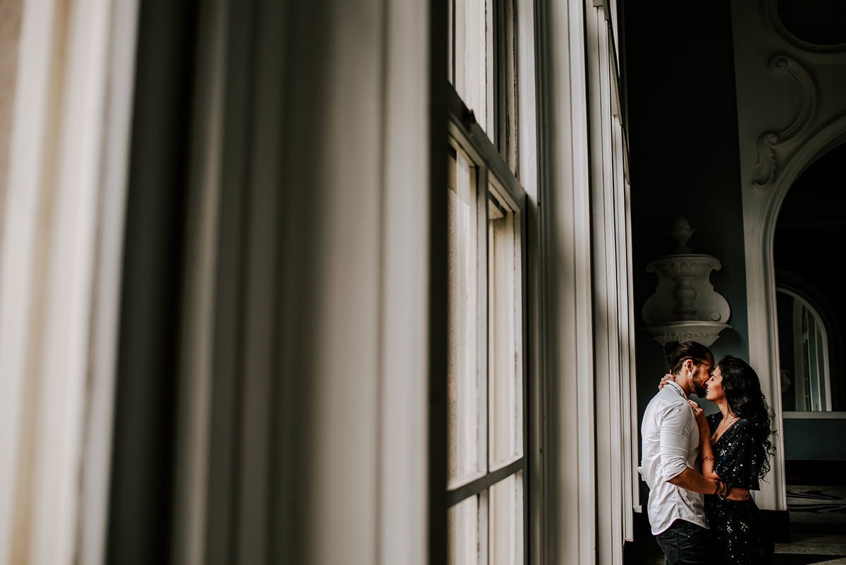 Ensaio pré casamento no palacio quitandinha