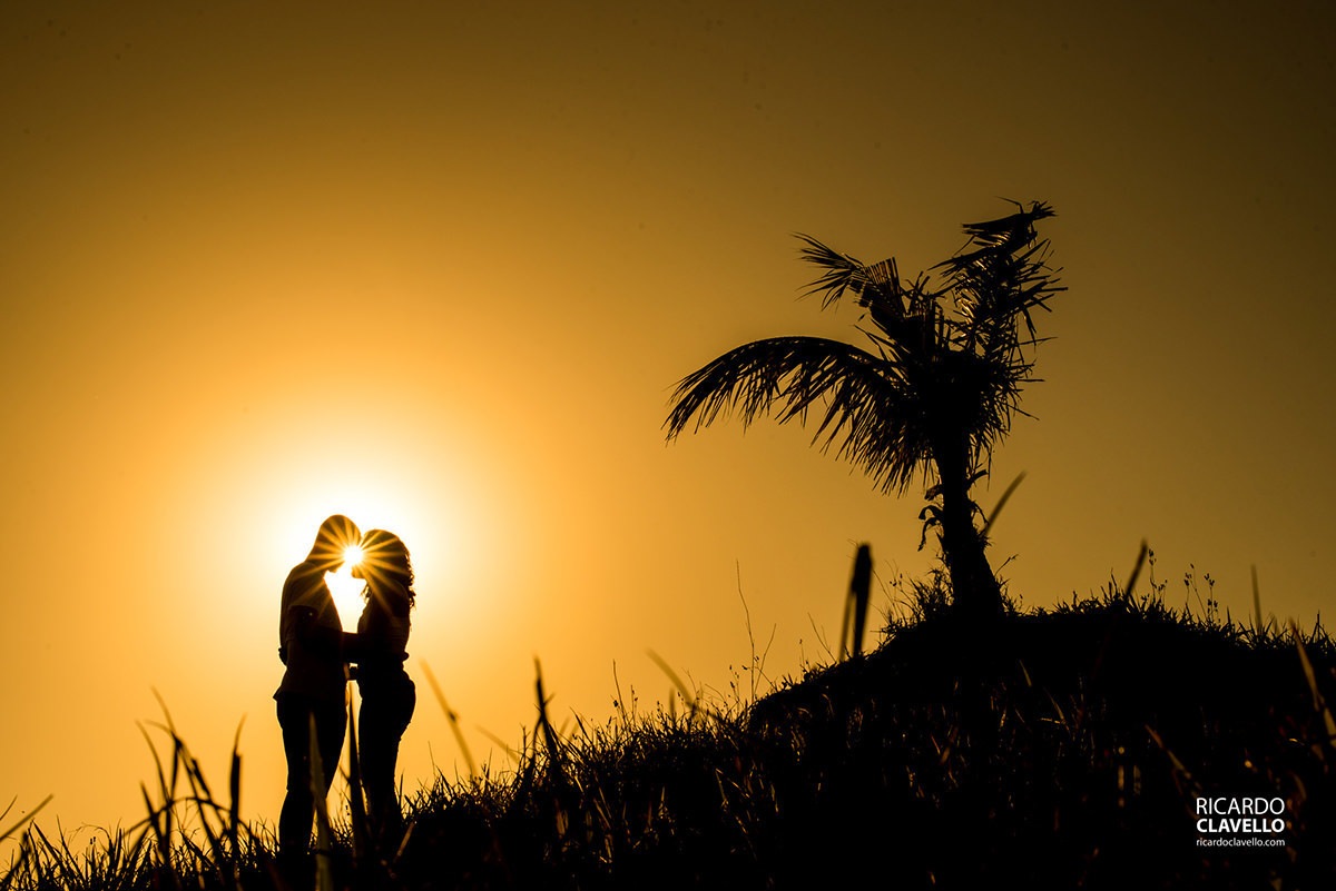silhueta de um casal
