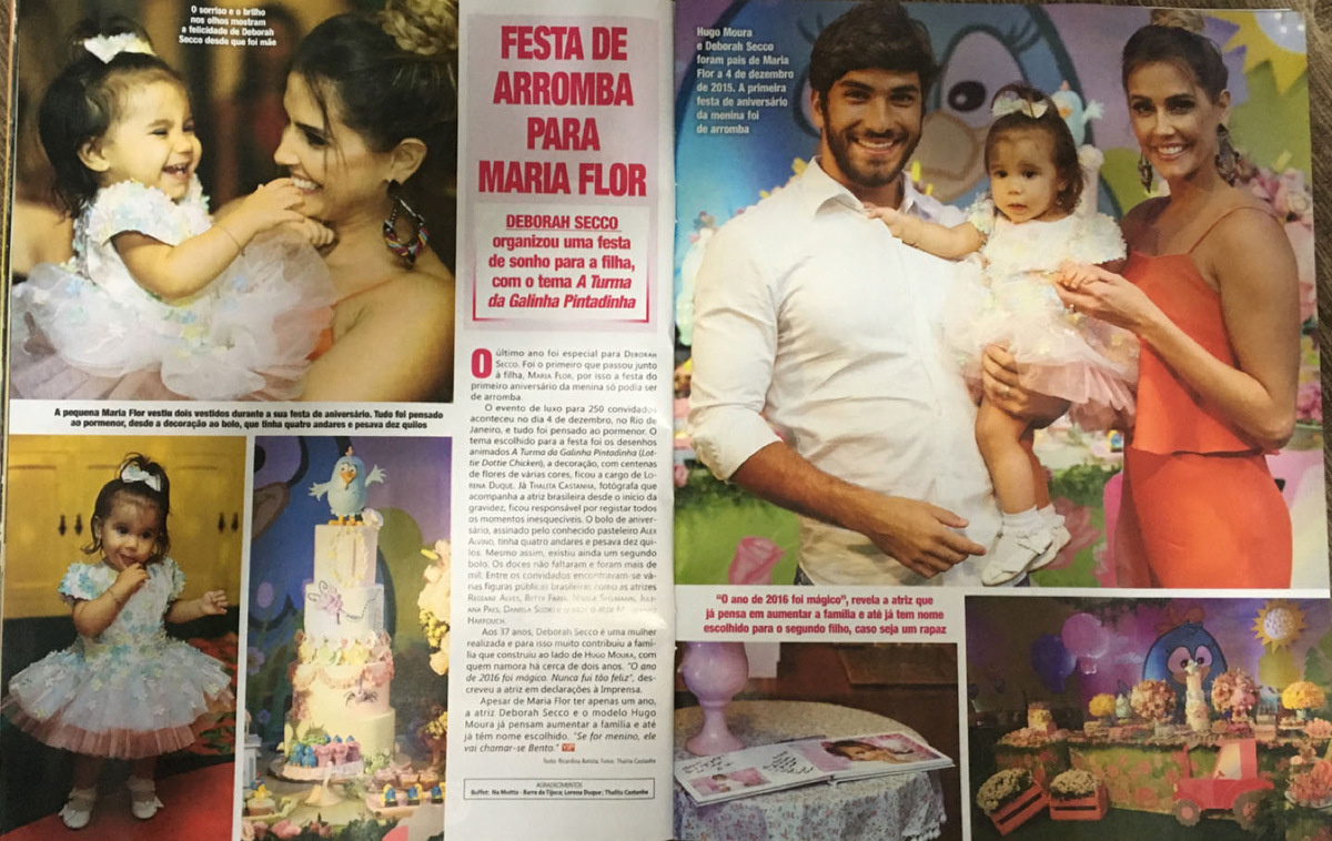 Imagem capa - Revista VIP de Portugal mostra festa da Maria Flor!!! por Thalita Castanha