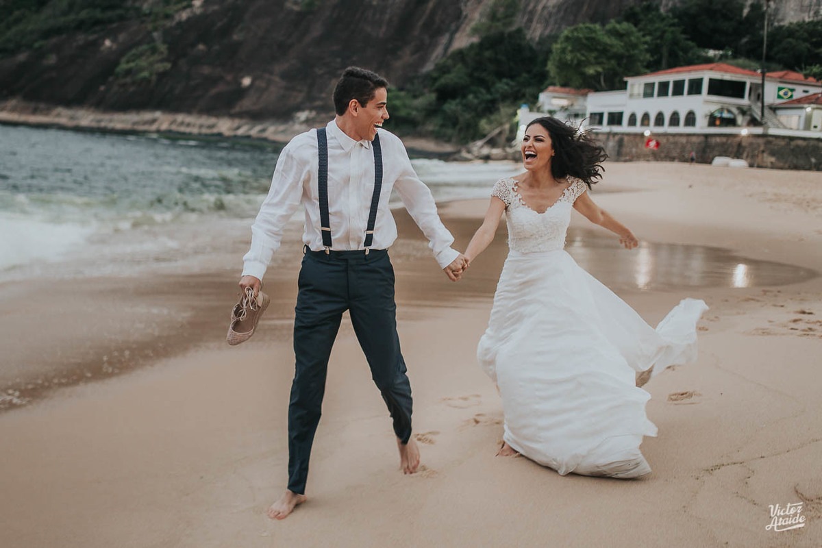 Ensaio de casal Pós-Casamento na praia