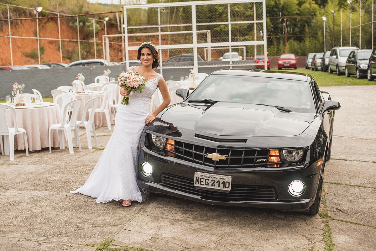 Casamento carro camaro preto