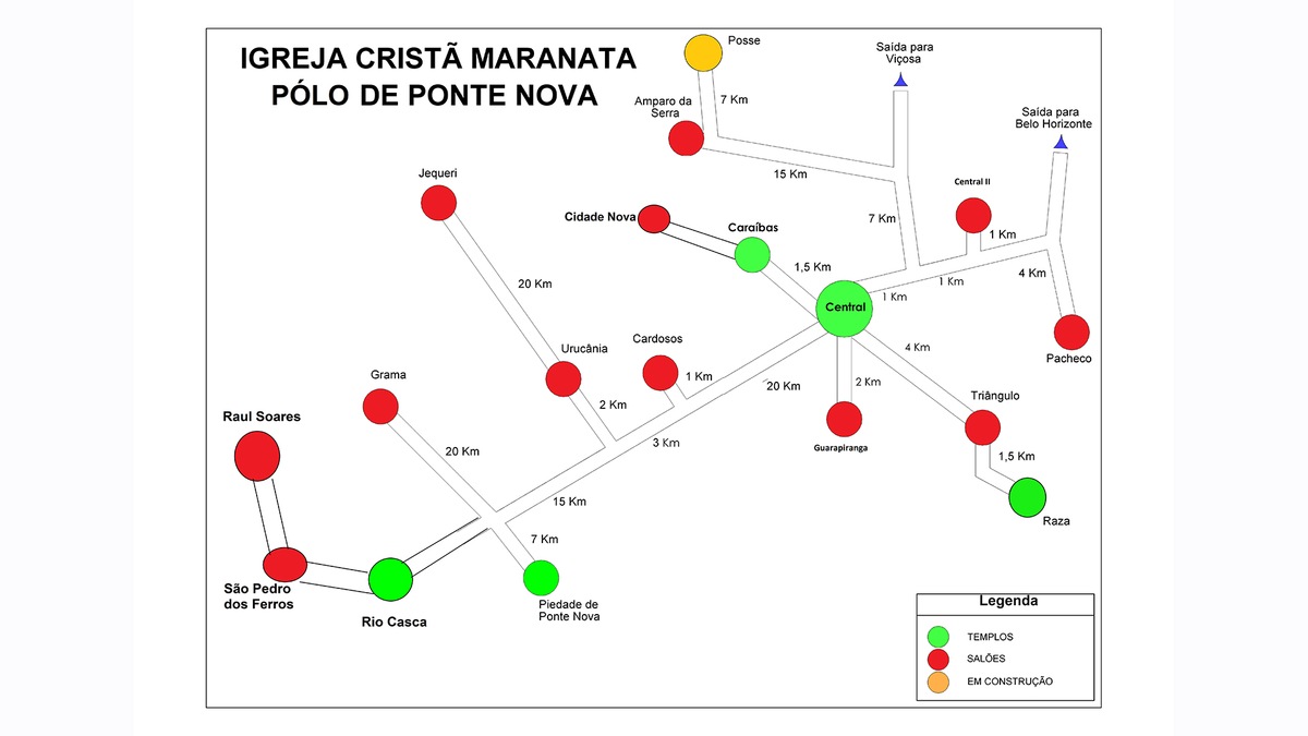 Imagem capa - Organograma Pólo de Ponte Nova por Igreja Cristã Maranata