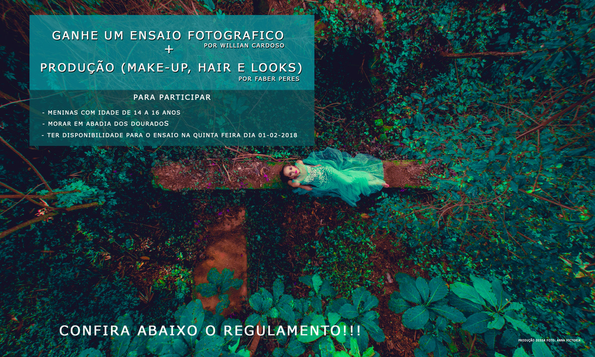Imagem capa - Ganhe um Ensaio fotografico + Producao Produção (make-up, Hair e Looks) por Willian Cardoso