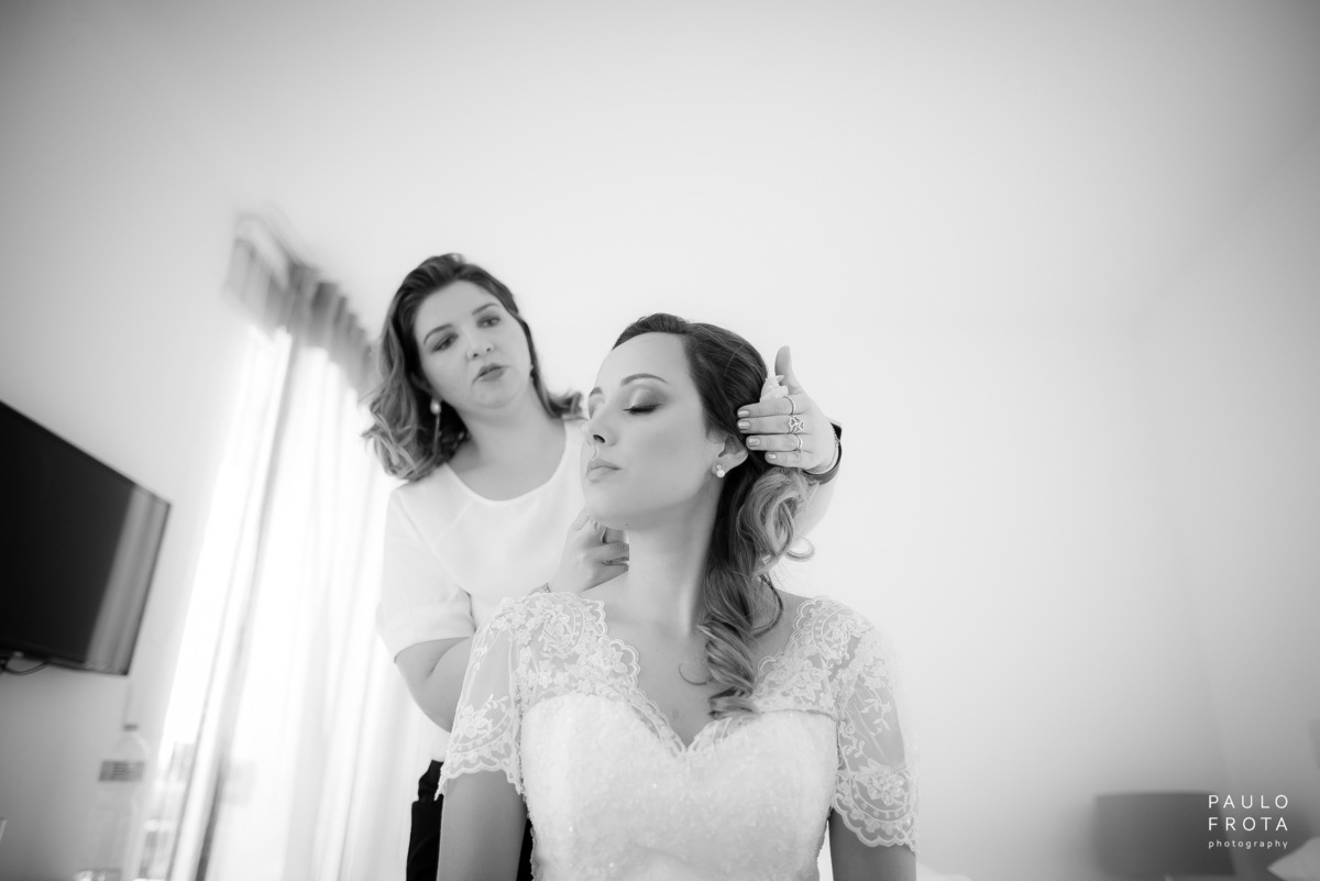 making of, noiva colocando grinalda
