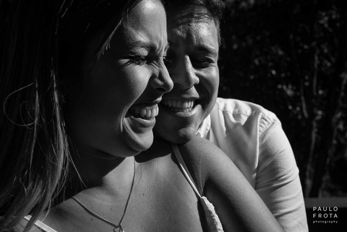 casamento em Friburgo, foto preto e branco, casal sorrindo