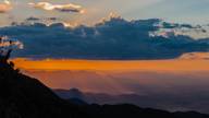 Por do sol de Serra Fina