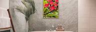 Quadro de Flores para Decoração de Flores Vermelhas
