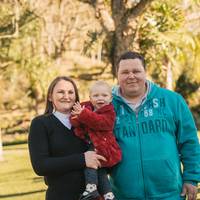 Heike, Marcelo e Raíssa Valentina