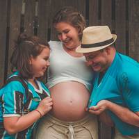 Deise,Alex e Minzu, a espera de Maya