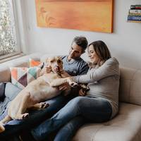 Renato, Fernanda, Enrico e Picolé