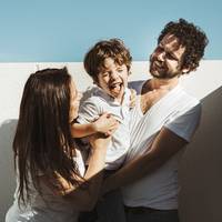 Mónica, Sergio, Leo y Diego