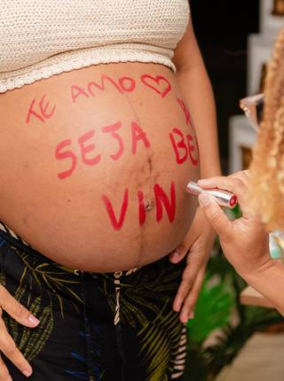 Chá revelação e chá de bebê de Chá de bebê - Juliana