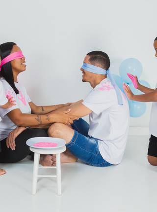 Chá revelação e chá de bebê de Ensaio Revelação