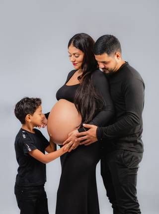 Gestante estúdio  de Ensaio Gestante estudio - Juliana