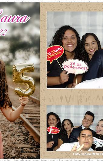 Aniversários de Ana Laura 15 anos (cabine de fotos)