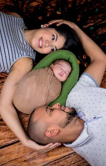 Família de Todos os pais amam este tipo de ensaio chamado newborn