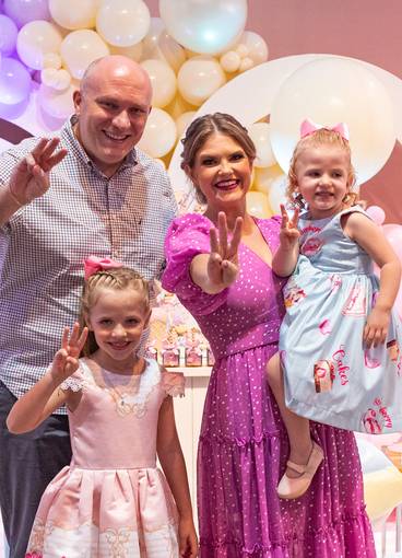 Aniversários de 3 anos da Giovana