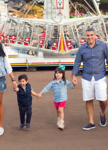 Ensaios de Família de Uma tarde no parque de diversões