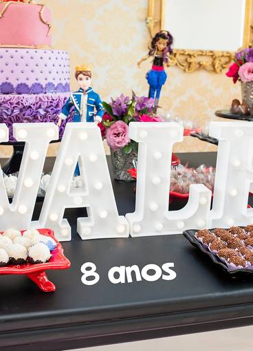 Aniversários de  8 anos da Valentina