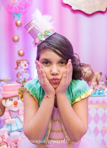 Aniversários de Circo Rosa da Ana Julia