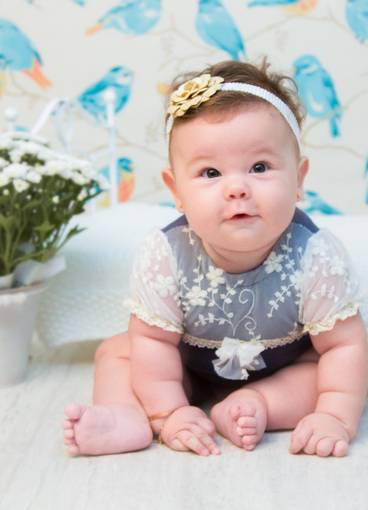 Acompanhamento do Bebê de 6 meses da Tiemi