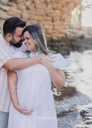 Gestante de Fotos, afeto e a Olívia