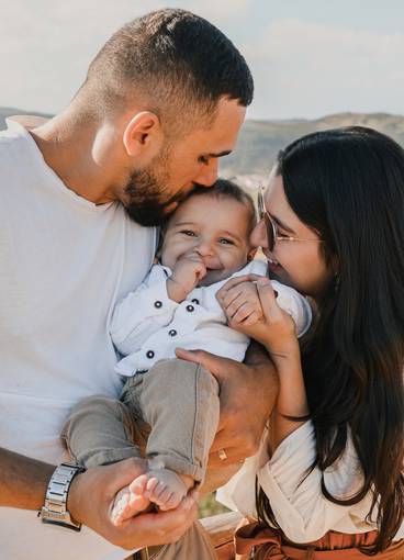 Família de 6 meses do Pedro