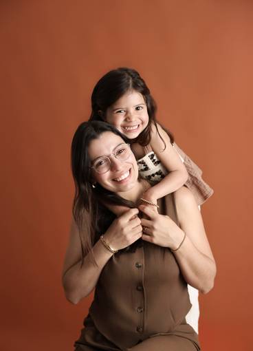 Dia da Mãe de Retratos de amor da Raquel e da Maria