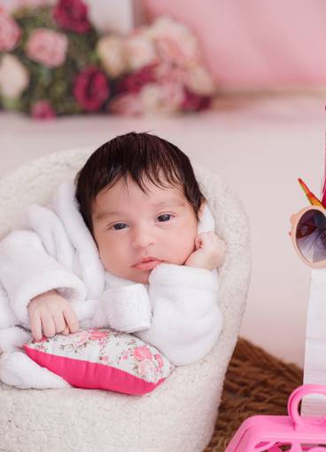 Newborn menina de Cecilia 15 dias