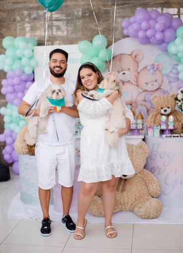 gestantes  de Chá Revelação Pamela