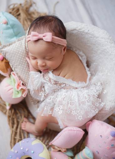 Newborn menina de Helo 17 dias