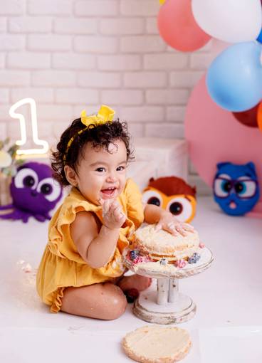 Smash the cake de Helena 1 ano