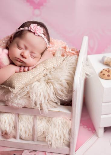 Newborn menina de Isa 29 dias newborn a domicilio 