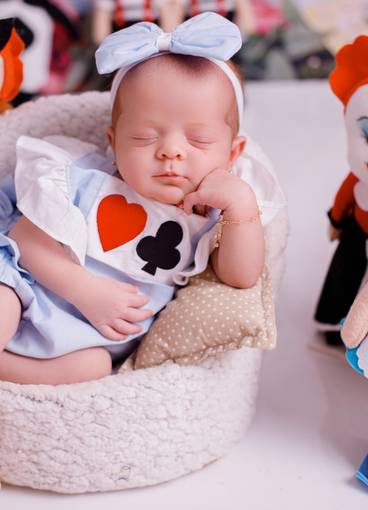 Newborn menina de Alice 20 dias