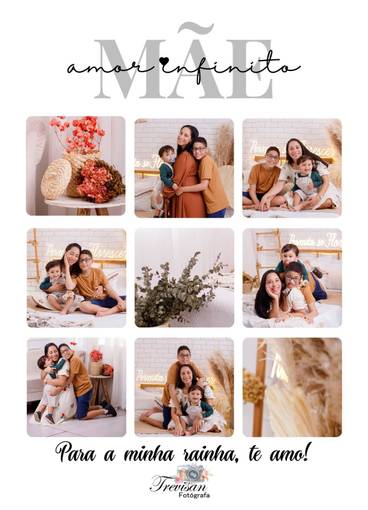 mamãe e eu  de Aline dia das mães 