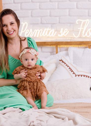 Acompanhamento mensal de Stella  mamãe e eu 4ª mês ac mensal