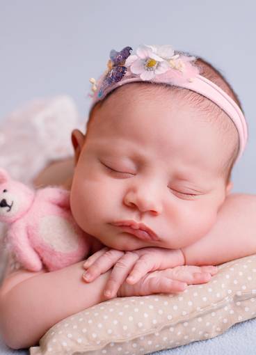 Newborn menina de Heloísa  21 dias 