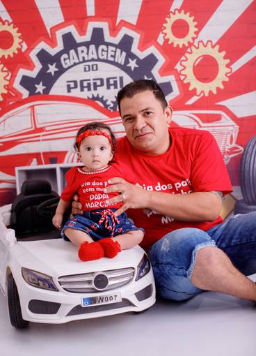 Acompanhamento mensal de Manu  dia dos pais 