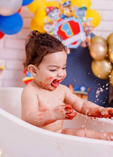 Smash the cake de Anthony 1 ano 