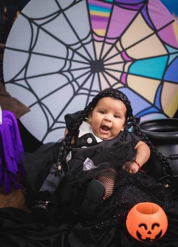 Acompanhamento mensal de Maria Julia  Halloween 