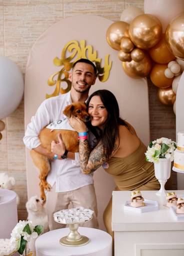 gestantes  de Chá Revelação Tati 