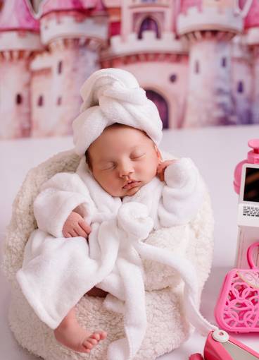 Newborn menina de Alice 