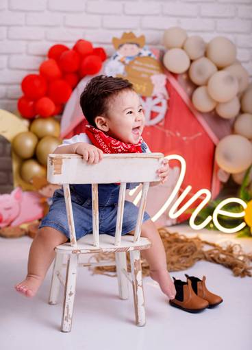 Smash the cake de Davi 1 ano 