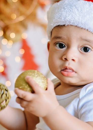 Infantil de Primeiro Natal do Noah