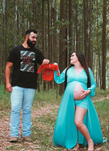 Gestante de Jean e Taay á espera do pequeno Bernardo