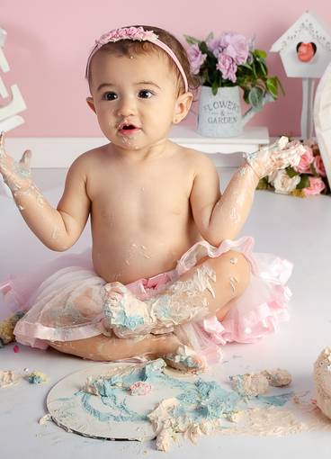 Cake Smash de Smash the cake Betina_Camila e Andrio
